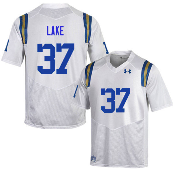 Men #37 Quentin Lake UCLA Bruins Under Armour College Football Jerseys Sale-White - Click Image to Close